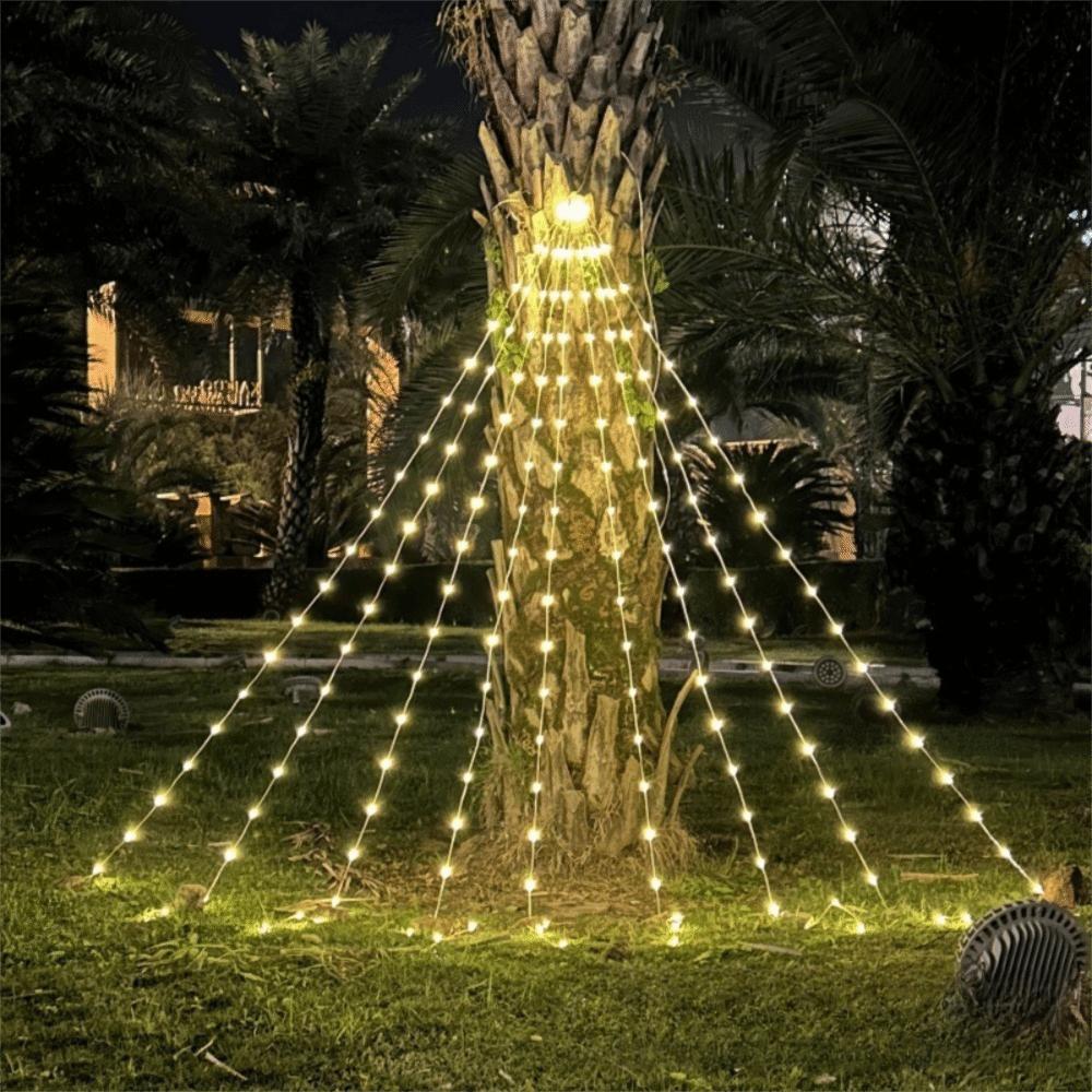 

2M Christmas Light String USB Waterfall String Light Decorative Lamp LED Light String Outdoor Warm Light
