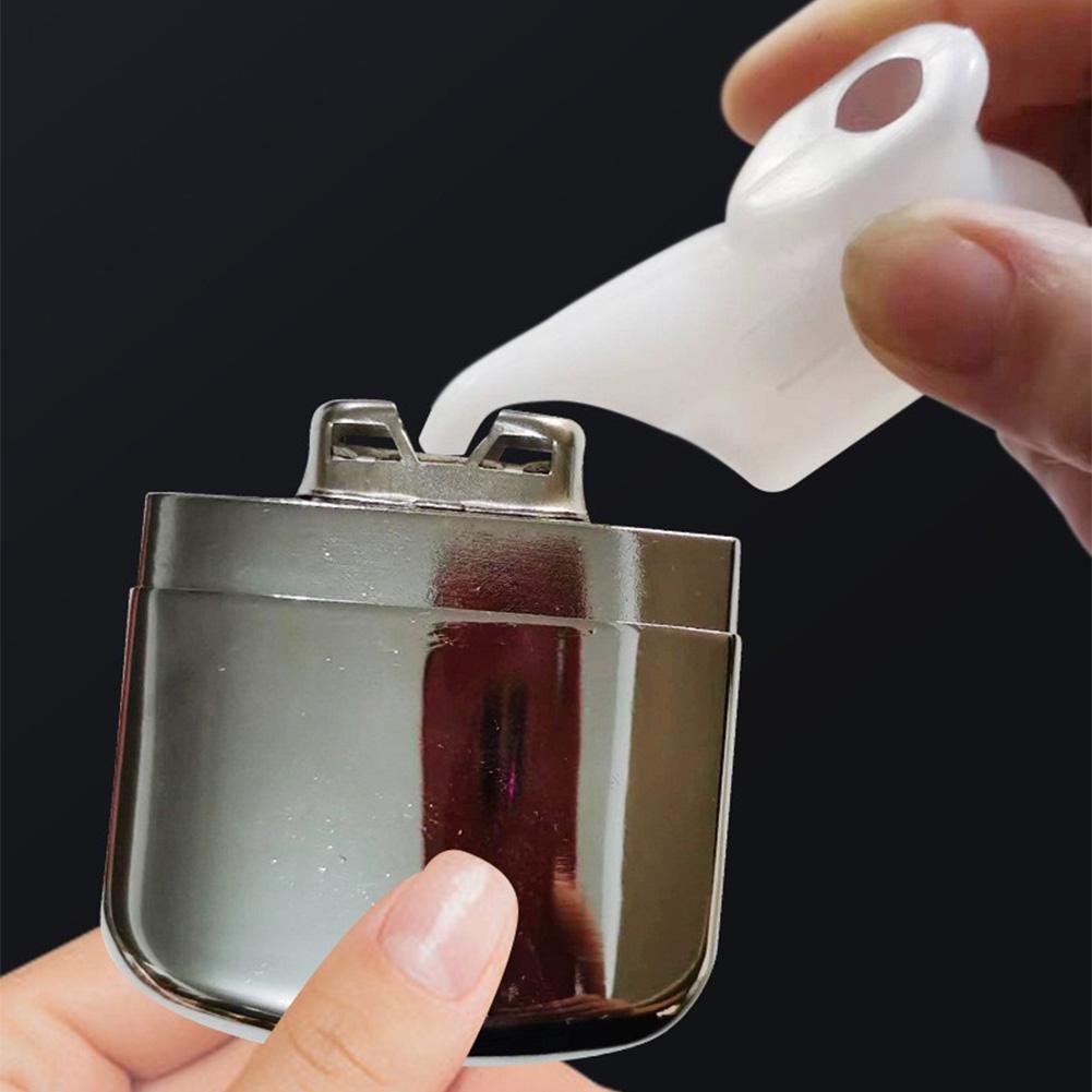 Calentador de manos portátil de combustible de aleación de zinc, reutilizable, de bolsillo, para caza, camping y pesca al aire libre.