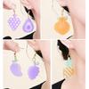 Silicone Earring Molds Resin Drop Jewelry Moulds Fruit/Vegetable Series Jewelry Making Molds for Kids and Teens Crafting