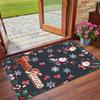 Christmas Custom Name Printed Square Area Rug Soft Non Slip Floor Carpet For Bedroom Holiday Gift