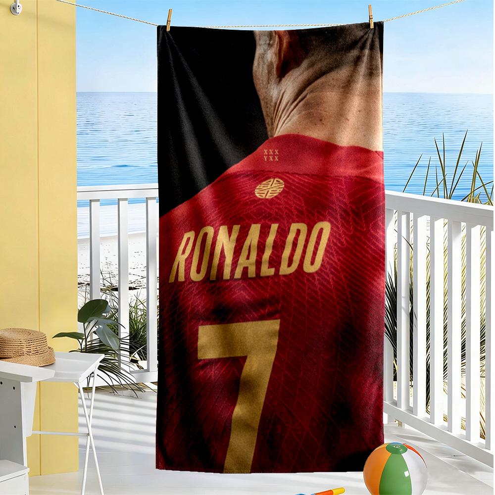 Ronaldo Action Beach Towel High Absorbency & Quick-Dry Comfortable Lightweight Perfect for Traveling Yoga Camping and Swimming