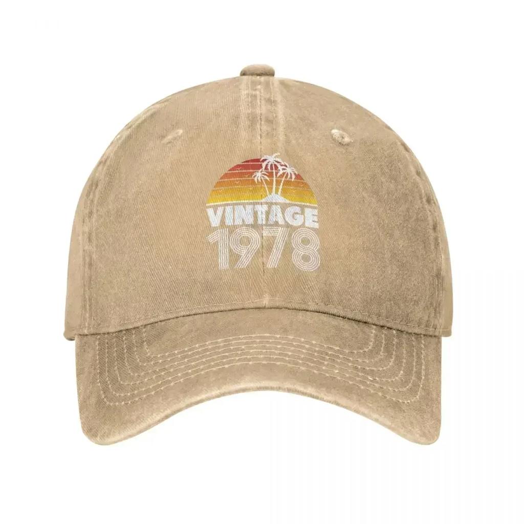 Vintage 1978 Baseball Caps Classic Distressed Denim Washed Sun Cap Men Women Outdoor Activities Hats Cap