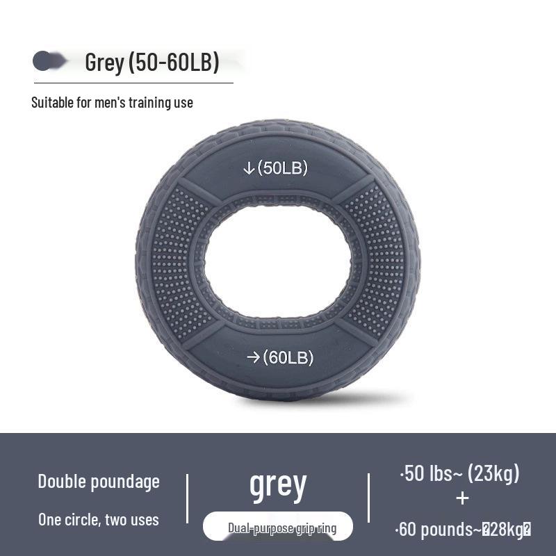 Silicone Grip Ring for Hand and Wrist Strengthening - Dual Resistance for Rehabilitation and Training