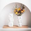 Fun Dice Shaped Ceramic Vase Desk Decoration Flower ArrangementDecoration Vase Room Aesthetic Decoration Home Decor Ceramic Vase