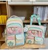 College Style Nylon Backpack With Fabric For School Use