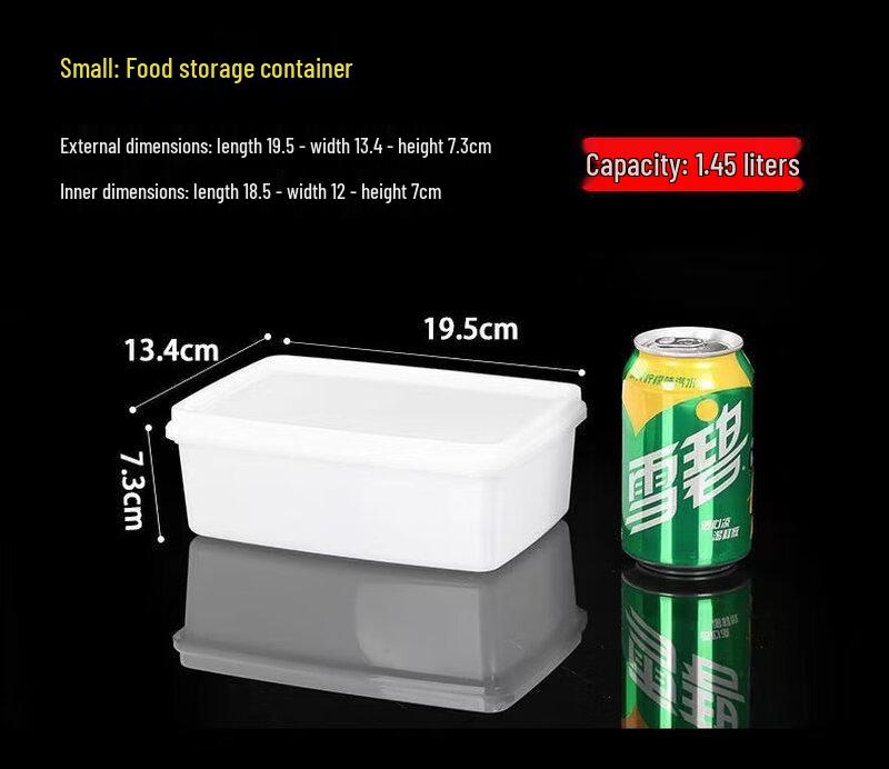 ZISIZ Large Rectangular Plastic Food Storage Container