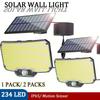 234 LED Solar Outdoor Lighting with Motion Sensor in 3 Modes 196.85 Inch Cable Suitable for Porch Courtyard Street Lighting