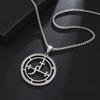Demon Seal Necklace Satan Lilith Pendant Pagan Witchcraft Magic Amulet Jewelry for Men