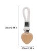 Bathroom Towel Clips Multipurpose Woven Rope Clothes Pegs Hat Organizer Holder Wood Heart Head Metal Clamp Storage Accessories