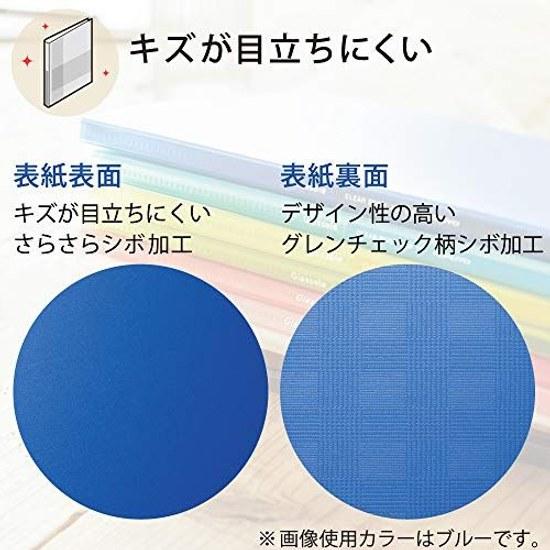 Kokuyo File Clear Book Grassel Fixed Type 5-Pack A4 20 Sheets Warm Color System 99K-LA-GL20X5-1