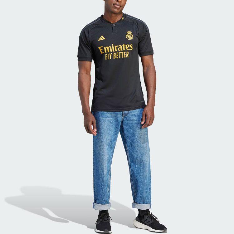 adidas Real Madrid Soccer Jersey Men's Black IN9846
