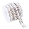 3 Metri Striscia di Cristallo Autoadesiva Lucida Catena di Perle Colorate Striscia di Strass Bling Decorazione per Borsa