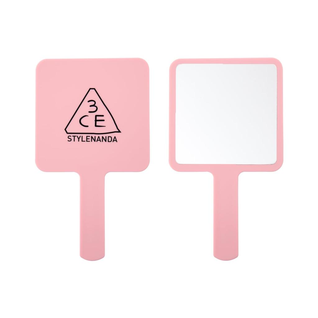3CE Square Mini Hand Mirror Pink Rumor