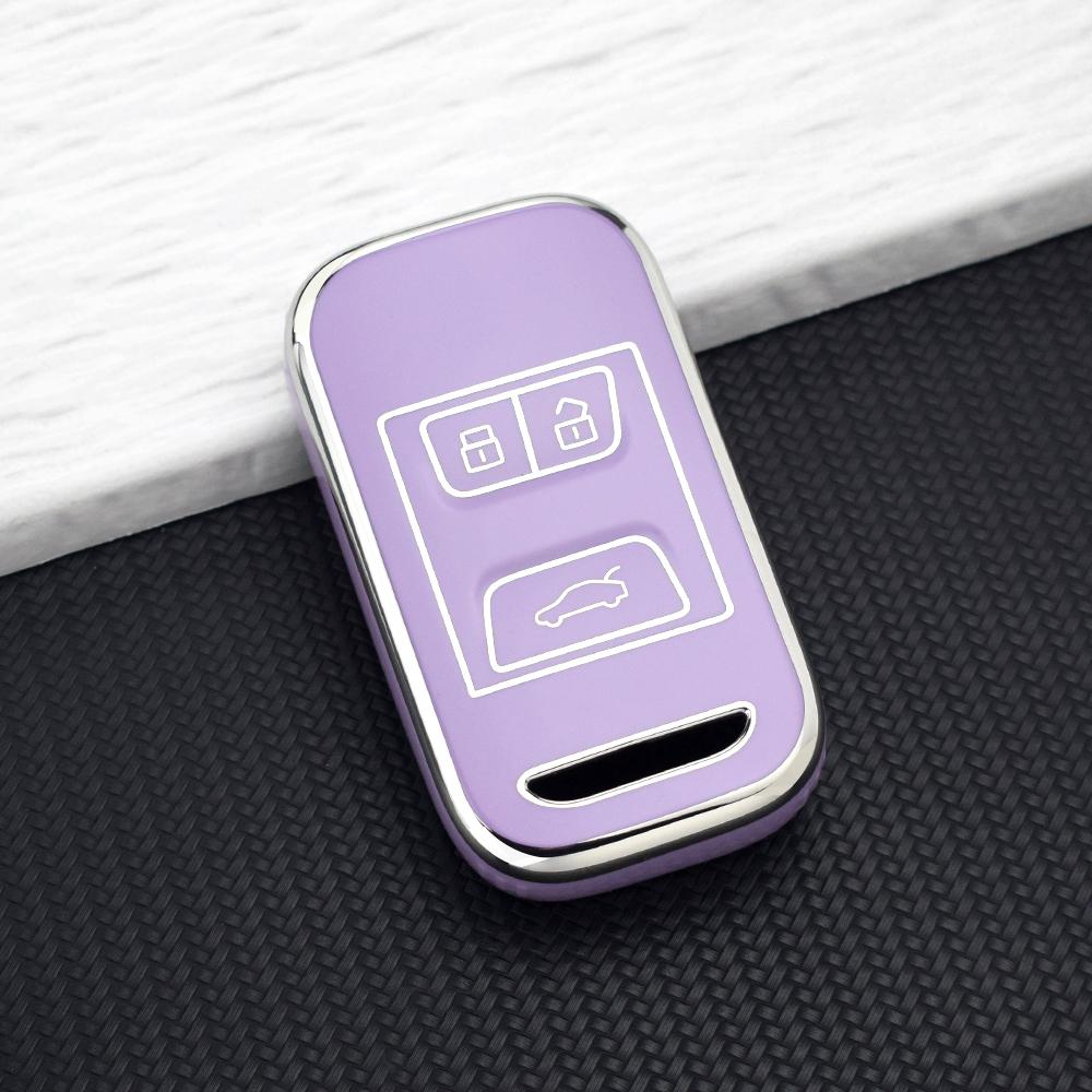 3 Buttons Soft Tpu Car Key Fob Cover Case For Chery Tiggo 8 5X 4 7 3 Glx  Arrizo Key Protector Holder Keychain Set Accessories