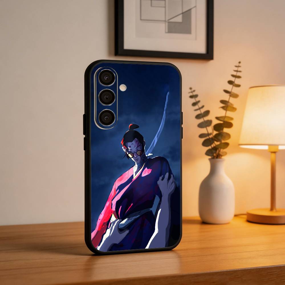 Cartoon Blue E-Eye S-Samurai Phone Case For Samsung A73,72,71,A52,51,40,41,A22,A32,31,A13, Soft Black Shell Samsung a21