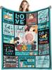 1PC Handdraw Cute Cats Pattern Throw Thin Blanket Gifts for Couch Bed Car Home Camping For Cute Animals Lovers All Season Use