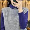 Women's Cashmere Vest Qinghe Cashmere 30% Cashmere 70% Wool Women's Autumn and Winter Cashmere Vest Soft and Warm