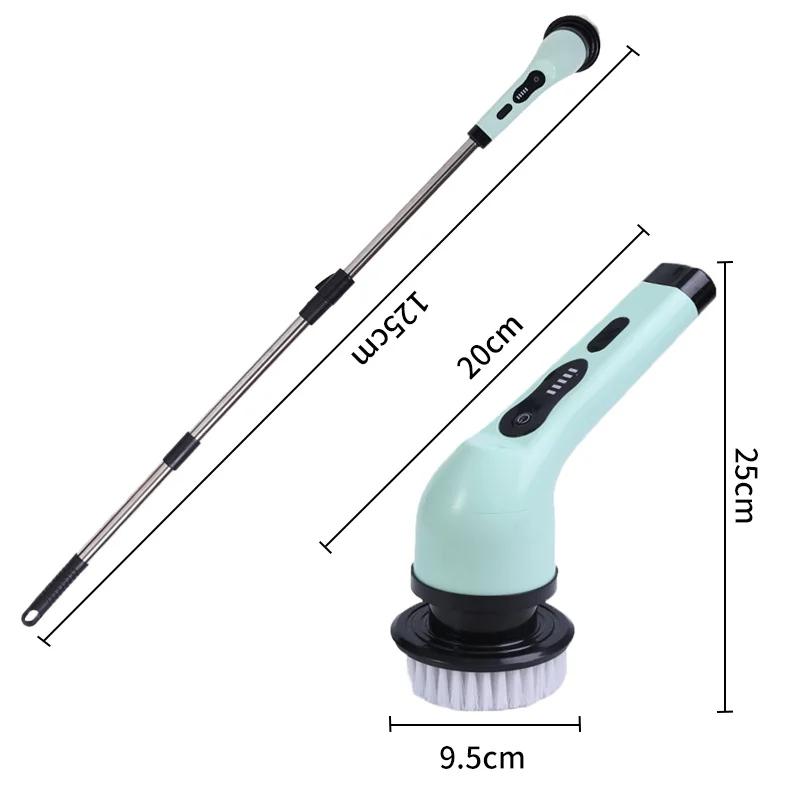 Spazzola elettrica per la pulizia 9 in 1 Spazzola elettrica per la pulizia centrifuga Strumenti per la pulizia elettrica Gadget per la pulizia del bag