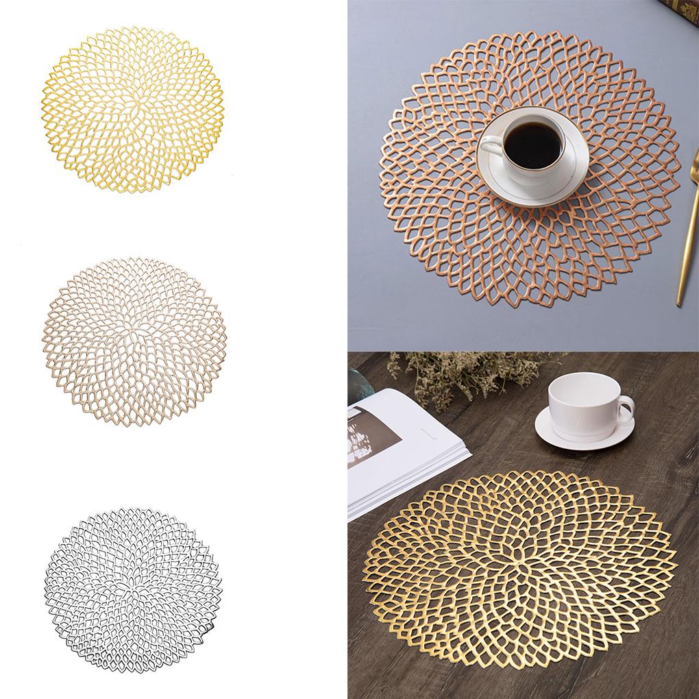 Hollow Insulation Table Mat Plastic Tbleware Pad Placemat Non-slip Coffee Tea Place Mat