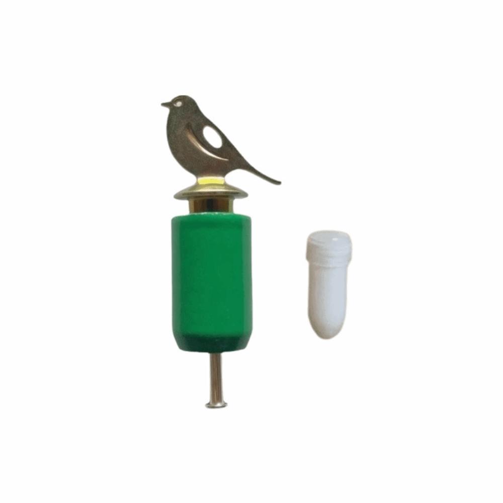 Hand Twisted Bird Training Whistle Wooden Sound Maker Interactive Bird Call Trainer Habitat зелёный