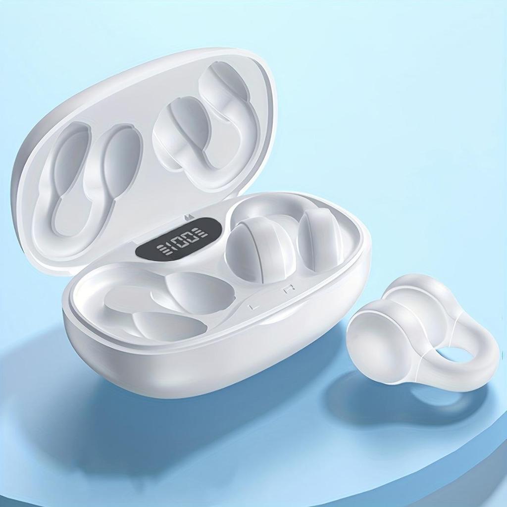 Új vezeték nélküli zenei fejhallgató, érintéses fejhallgató, fülcsíptetős sport fejhallgató, Xiaomi fejhallgatóhoz, iPhone okos fülhallgató