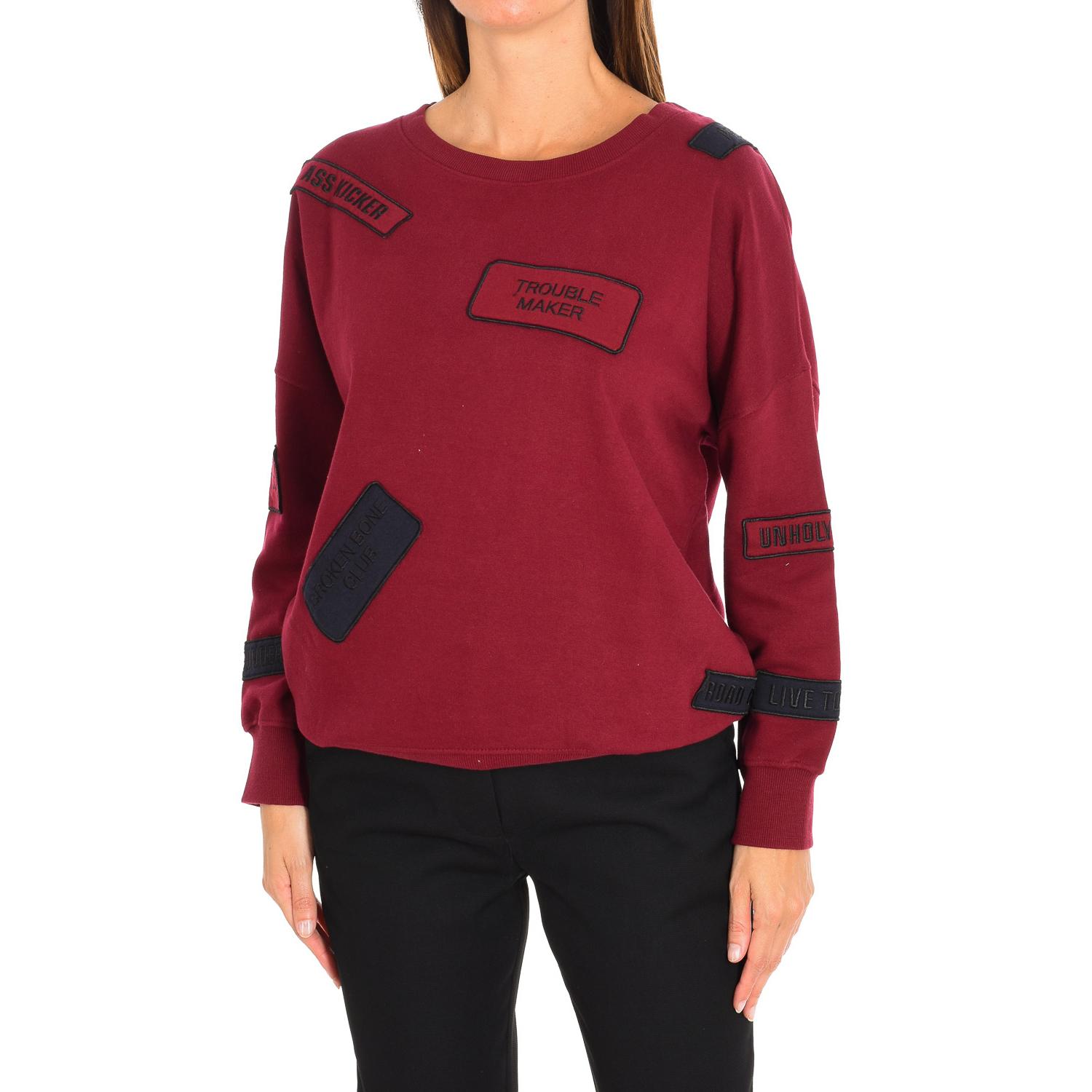 

Толстовка с длинными рукавами и круглым вырезом TRIBAL 16F2SW10 женщина