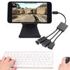 Portable 3 in 1 Micro USB OTG Data Cable Adapter Converter Hub