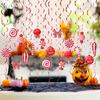 Foil Ceiling Swirls Ornament for Christmas Hanging Streamers Party Ceiling Decors Happy Christmas Festival Home Decors
