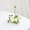 Wedding Candlestick Wreath Artificial Roses Candle Rings Table Decoration Xmas  Year Birthday Party Home Ornaments