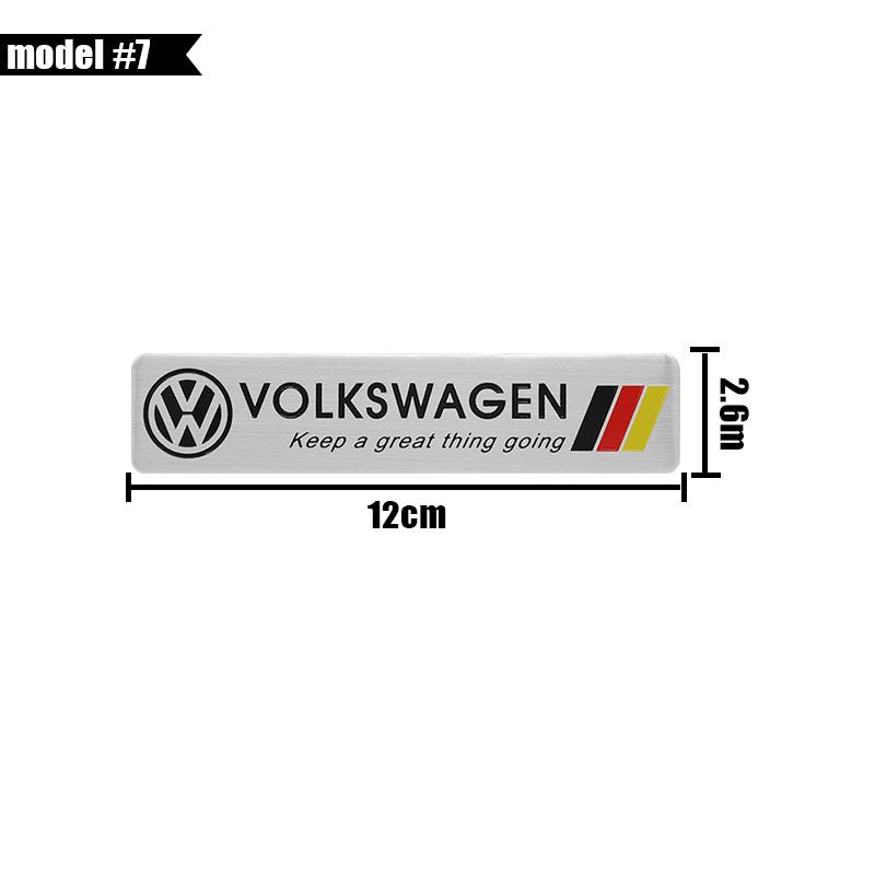 1Pcs 3D Metal Stickers Car Body Trunk Decals Auto Accessories For Volkswagen K51 Passat B5 B6 CC Tiguan Scirocco Sharan Touran Polo