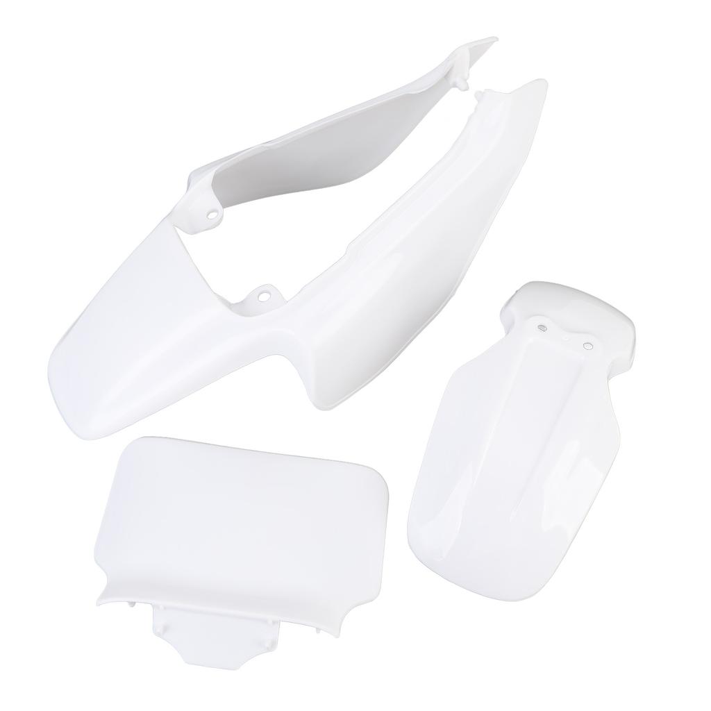Plastic Mudguard Fairing Kit Pure White Front Mudguard Number Plate Body Panel Body Work Kit for Mini Pit Monkey Z50R