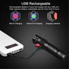 Lanterna DARKBEAM UV 395nm Luz Negra Recarregável USB Lâmpada de Madeira Portátil