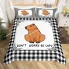 Capybaras Motif Bed Linen,Microfibre Bedding Sets, Children's Bed Linen  for Teenagers 3D Animal Printed  DuvetCover