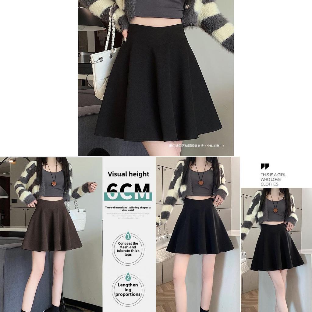 Private Dress Wool Blend Short Skirt With High Waist For Fall Winter Fashion