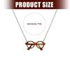 Elegant Mini Glasses Necklace for Layering with Sweaters or Standalone Piece Clavicle Chain in Parties and Gatherings