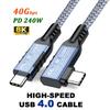 USB 4.0 8K 240W Video, Charging and Data Cable for iPhone MacBook Xiaomi Huawei