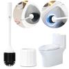 Electric Toilet Cleaner Set Long Non-Slip Handle Toilet Brush Holder Set Silicone Bowl Cleaner Brushes Bathroom Accessories