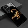 Golden Scorpion Pattern Phone Case for Samsung Galaxy S26 S25 S24 S23 S21 S20 fe/plus/Ultra Anti Drop Back Cover
