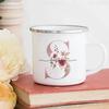 Personalized Mug Floral Initial Name Cup Custom Name Tea Coffee Hot Chocolate Mugs Bride Bridesmaid Mothers Day Gifts for Her
