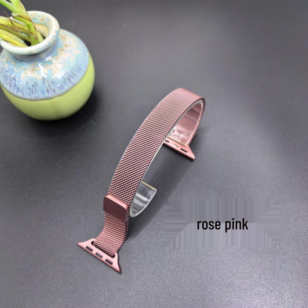 Damska opaska magnetyczna ze stali nierdzewnej w stylu mediolańskim do Apple Watch