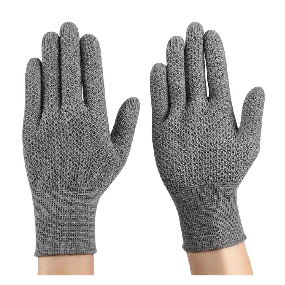 12 Pairs Pineapple Antique Work Gloves Breathable Solid Color Hand Bead Polishing Glove Comfortable Wear-Resistant