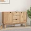 vidaXL Sideboard OTTA 113,5x43x73 Cm Massivholz Kiefer