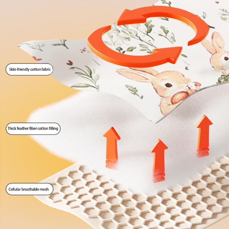 Strollers Seat Liner with Printed Pattern Pushchair Mattress Chair Pad Baby Carriers Cushion Seat Pad Infant Supply