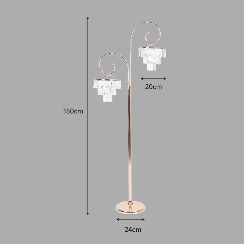 European Style Luminous Icicle Aisle Lights - 3-Head Beaded Curtain for Weddings