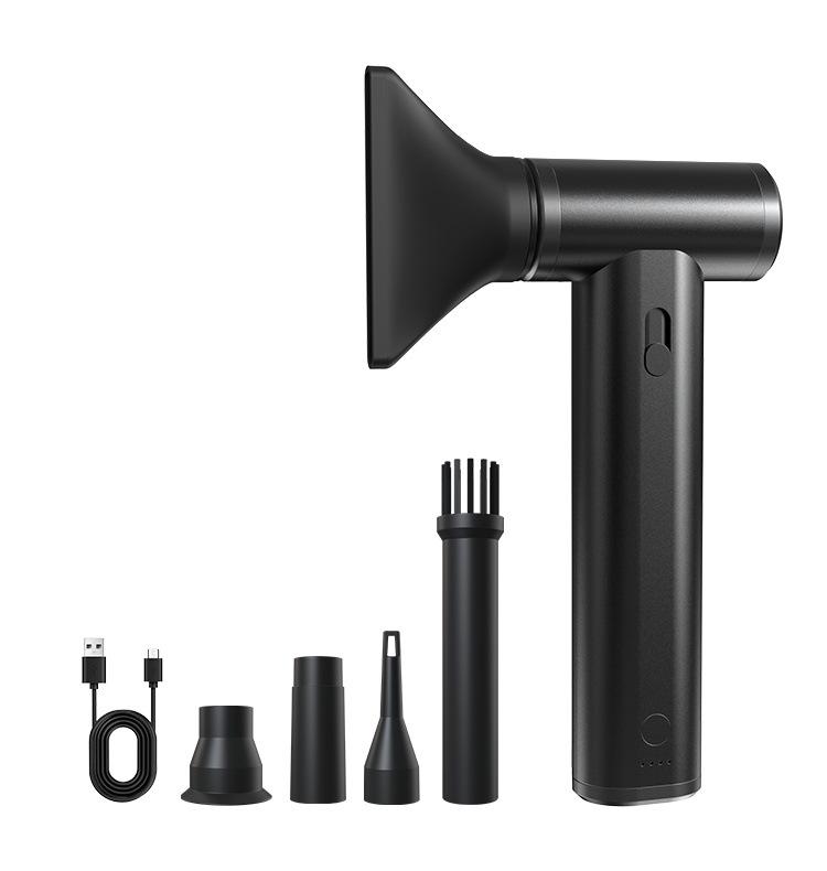 Portable Wireless Hair Dryer with Magnetic Nozzle and Aluminum Alloy Dust Blower