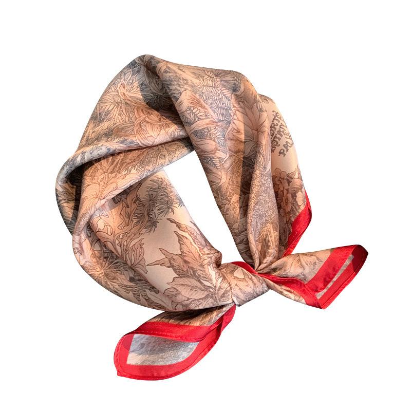 100% Real Silk Scarf Women Square Neck Tie Luxury Shawls Wraps for Ladies Foulard Scarves Pashmina Female Hijab Bandana Bufanda