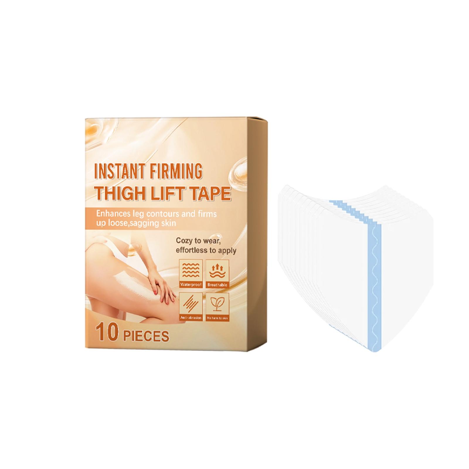 

Instant Firming Thigh Lift Tape for Leg Contouring and Skin Tightening 10 Pieces Comfortable Adhesive Strips Easy to Apply and Remove One Size оранжевый