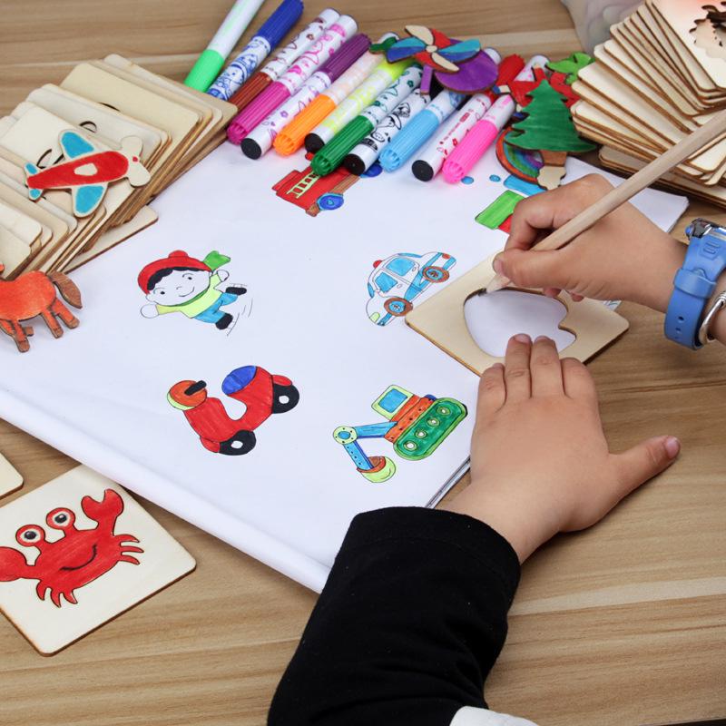 Kids Doodle Stencil Set: Drawing & Coloring Tools for Boys and Girls Doodle Drawing