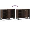 Bathroom Vanity Cabinet Brown Oak Effect 80 X 33 X 60 Cm