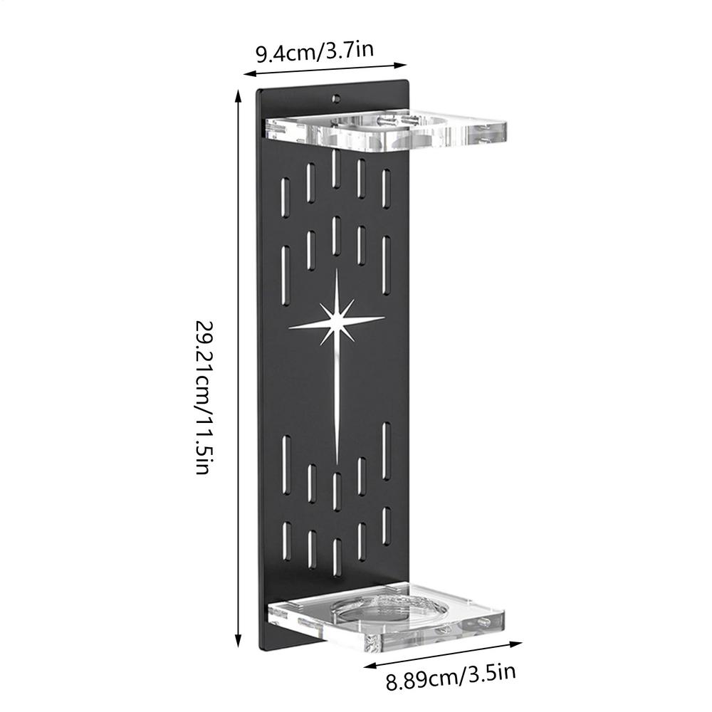 Wand Holder Wall Mount Vertical Acrylic Organizer Rack Wand Storage Wall Rack For Collectors Fans Cosplay Enthusiasts Hobbyists